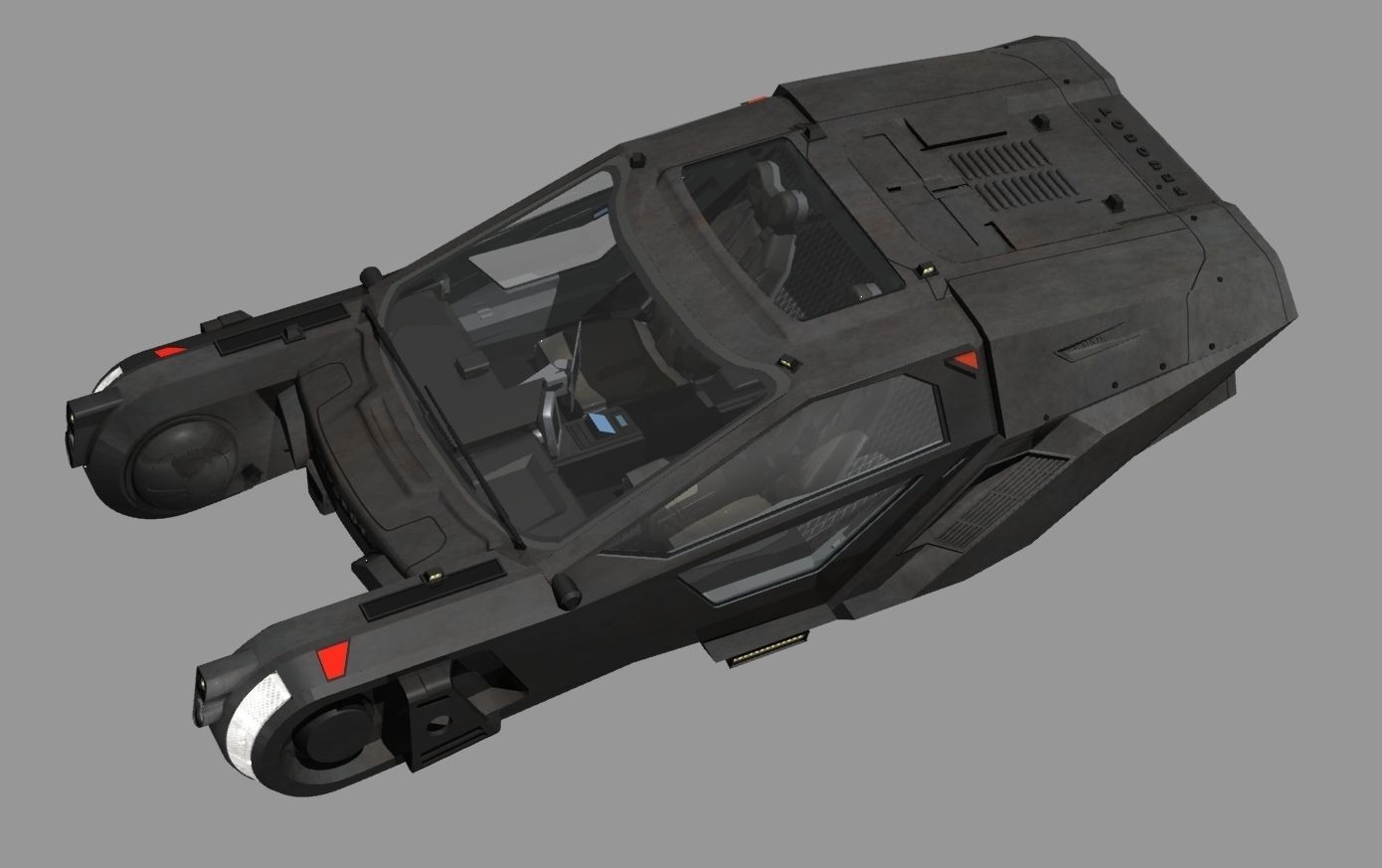 Blade-Runner 2049 Peugeot Police Spinner update 3D model_4