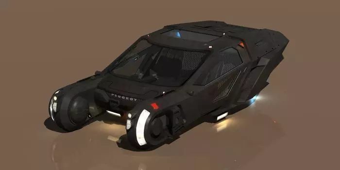 Blade-Runner 2049 Peugeot Police Spinner update 3D model_0