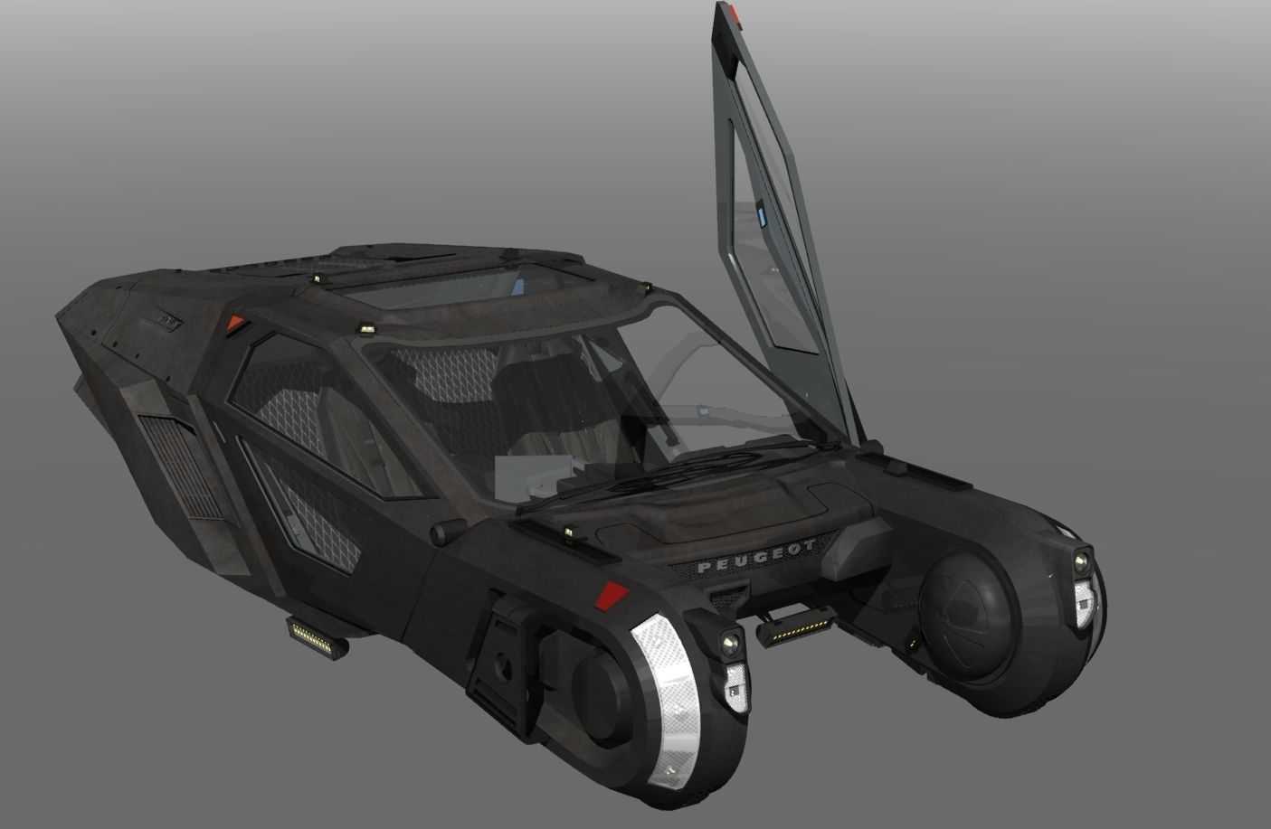 Blade-Runner 2049 Peugeot Police Spinner update 3D model_3