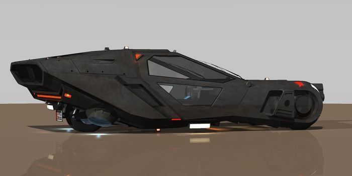 Blade-Runner 2049 Peugeot Police Spinner update 3D model_2