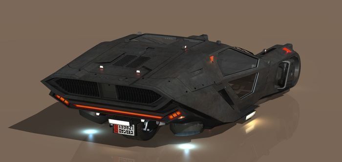 Blade-Runner 2049 Peugeot Police Spinner update 3D model_1