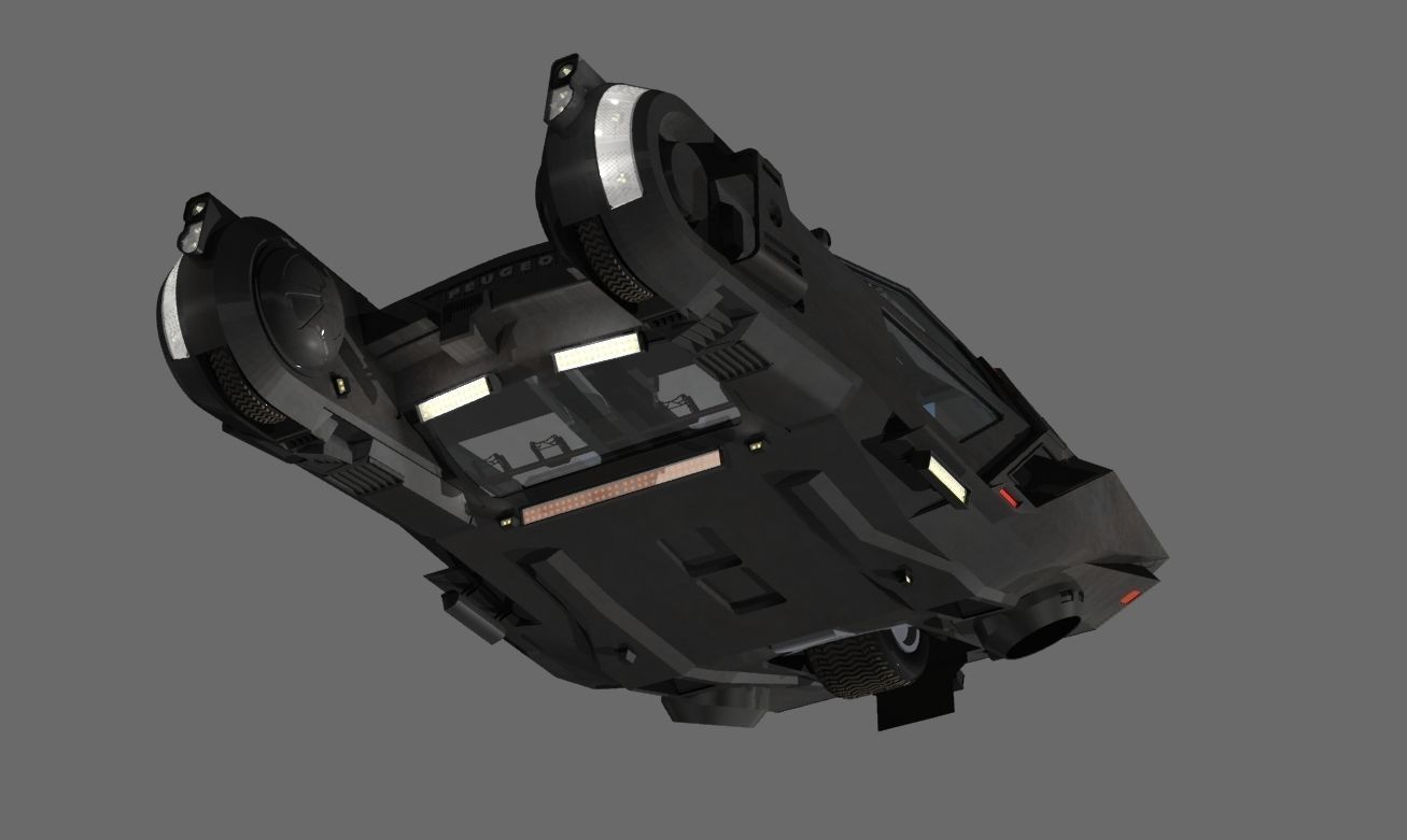 Blade-Runner 2049 Peugeot Police Spinner update 3D model_5