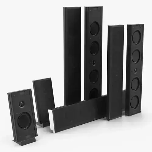 Speakers Set Monitor Audio Shadow 3D model
