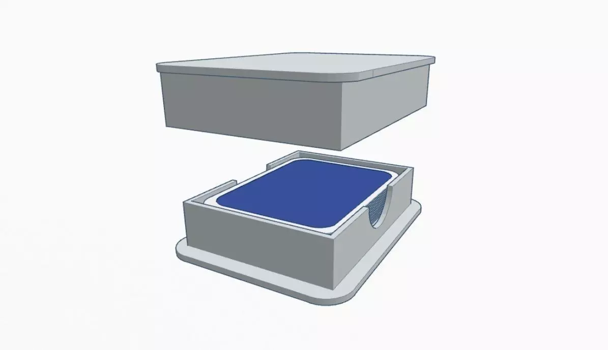 Playing Card Case 3D print model_0