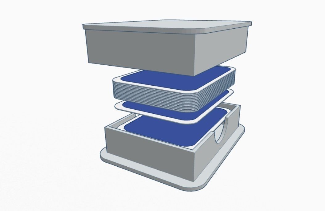 Playing Card Case 3D print model_2