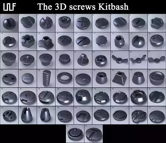 The 3D screws kitbash by Ulfh3dnar