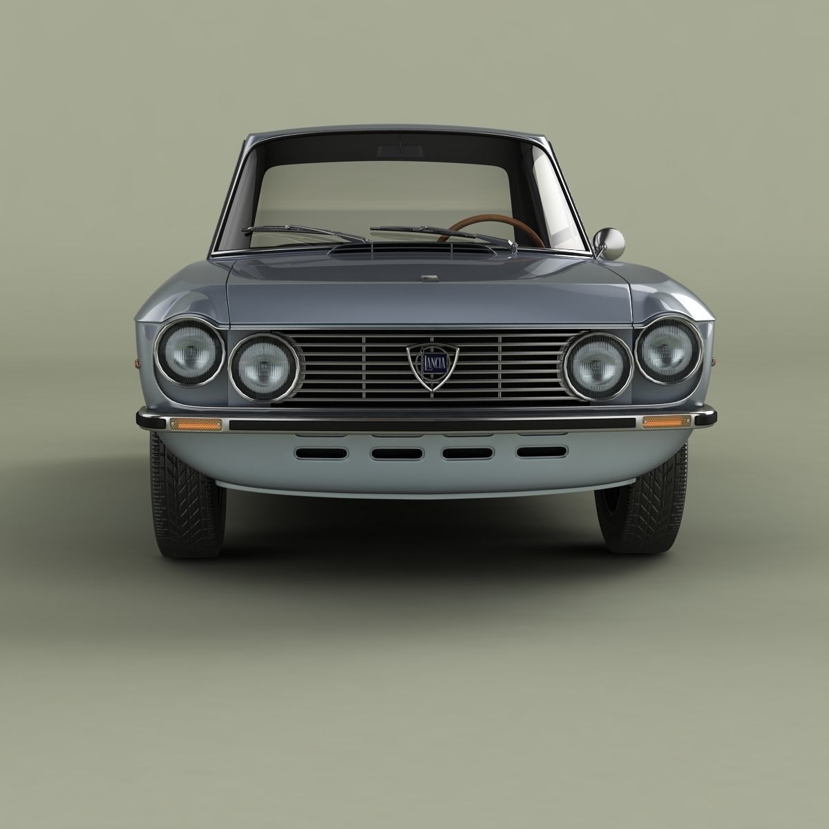 Lancia Fulvia Coupe series 2 3D model_4