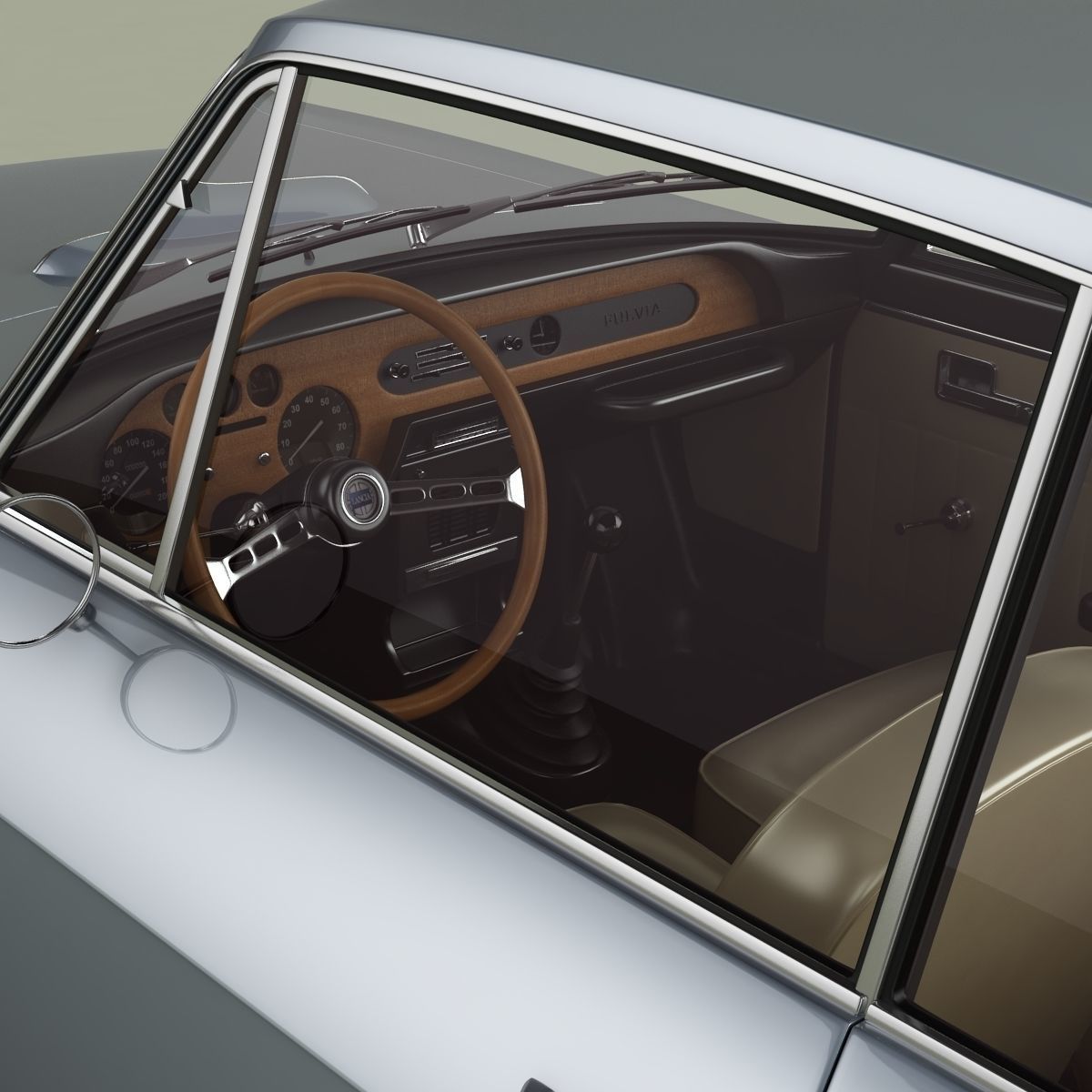 Lancia Fulvia Coupe series 2 3D model_8