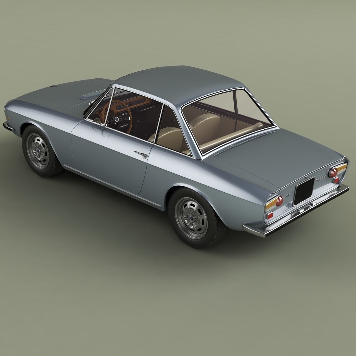 Lancia Fulvia Coupe series 2 3D model_7