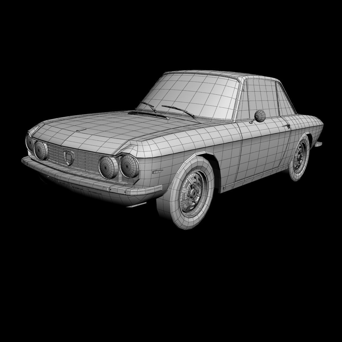 Lancia Fulvia Coupe series 2 3D model_13