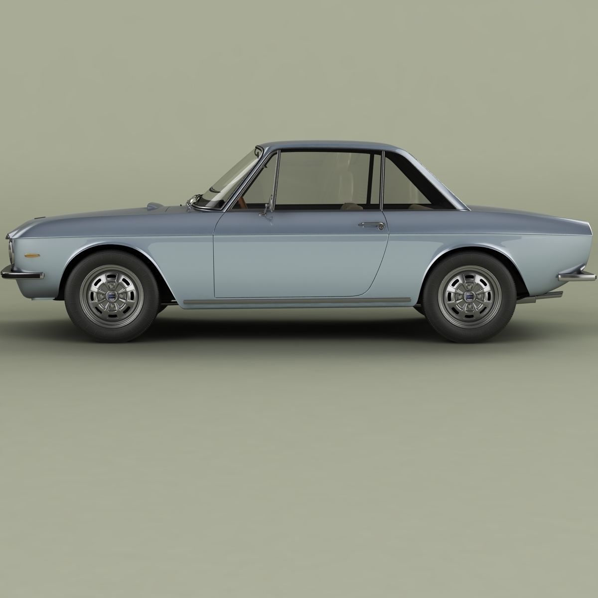Lancia Fulvia Coupe series 2 3D model_1
