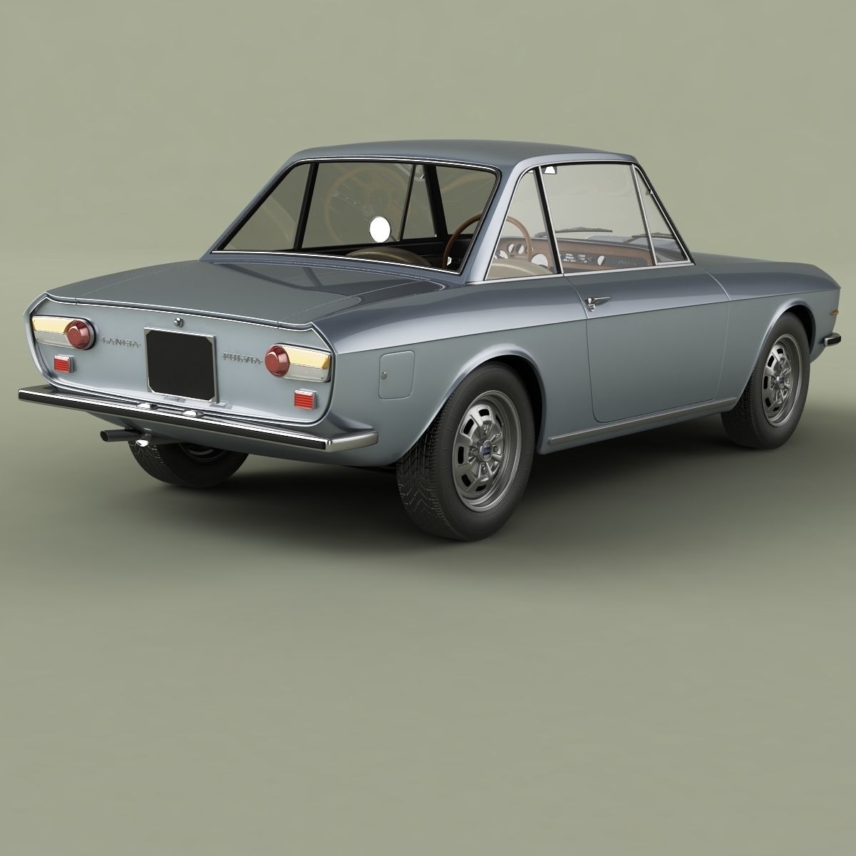 Lancia Fulvia Coupe series 2 3D model_2