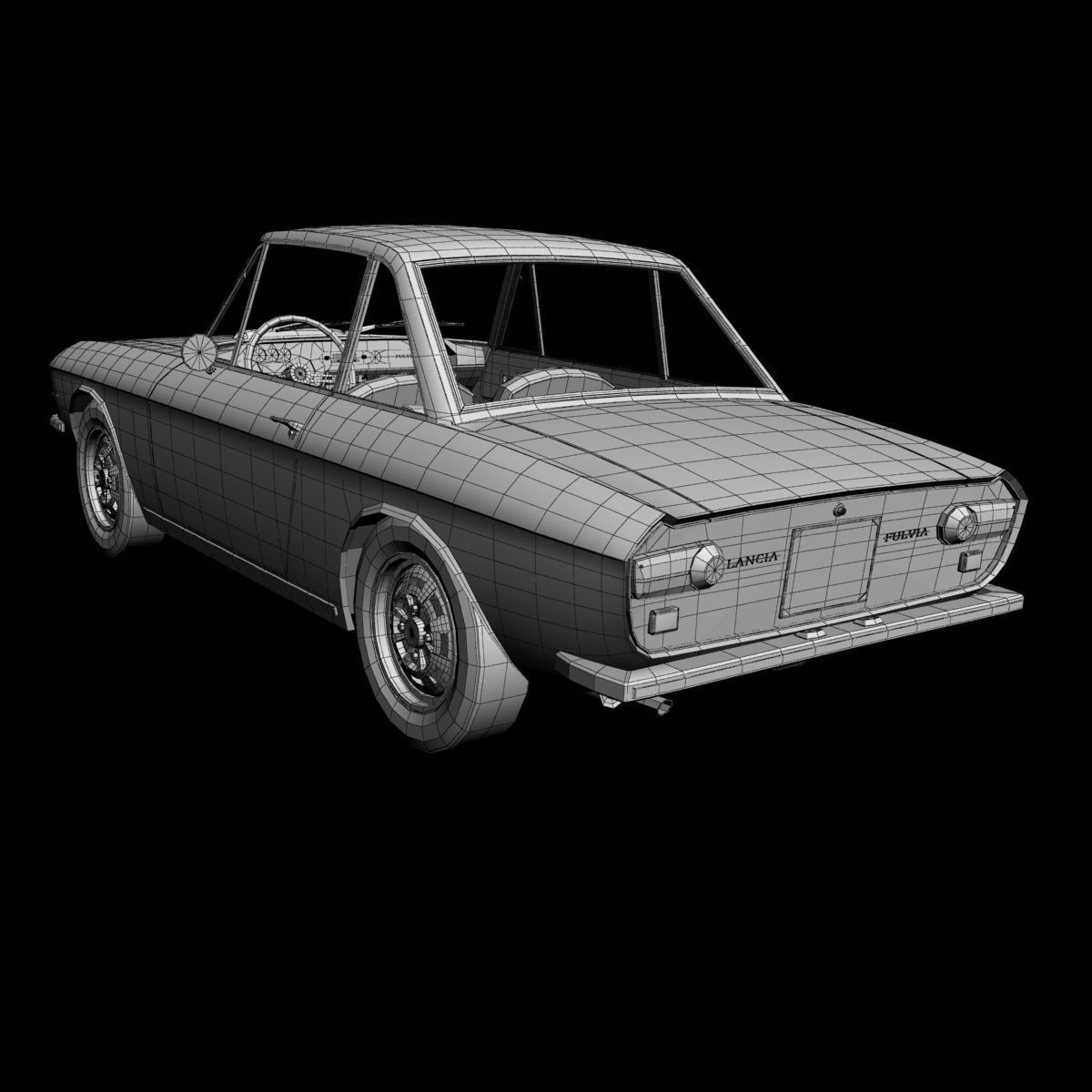Lancia Fulvia Coupe series 2 3D model_15
