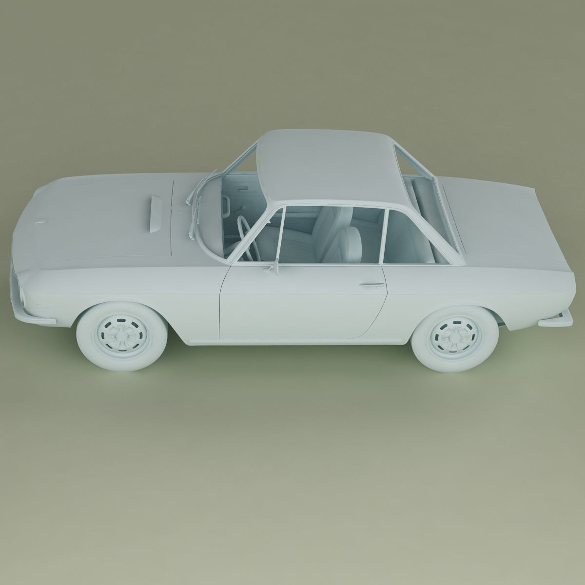 Lancia Fulvia Coupe series 2 3D model_11