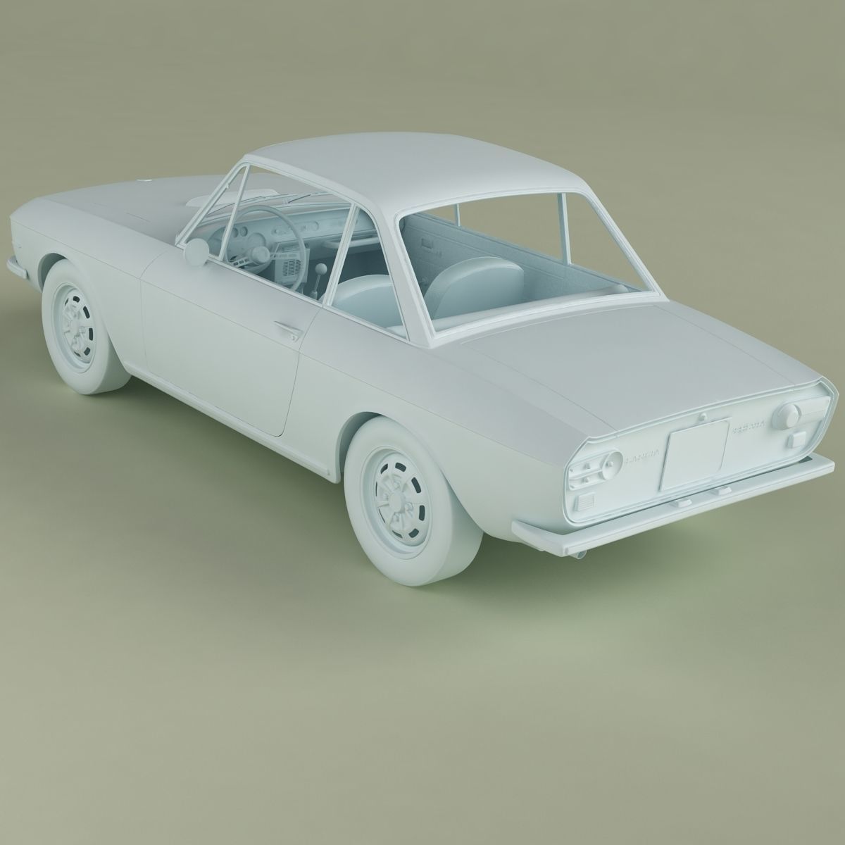 Lancia Fulvia Coupe series 2 3D model_12