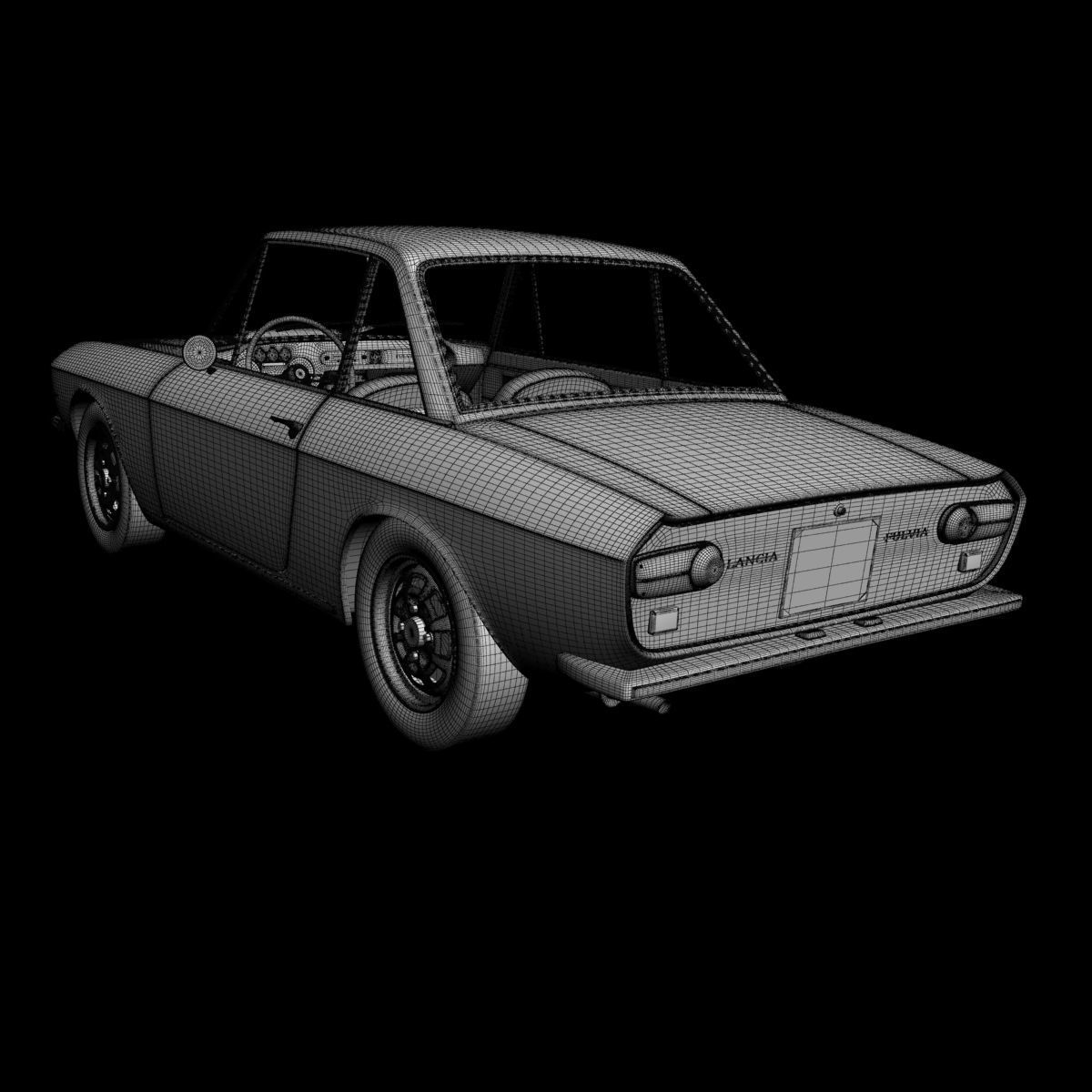 Lancia Fulvia Coupe series 2 3D model_16