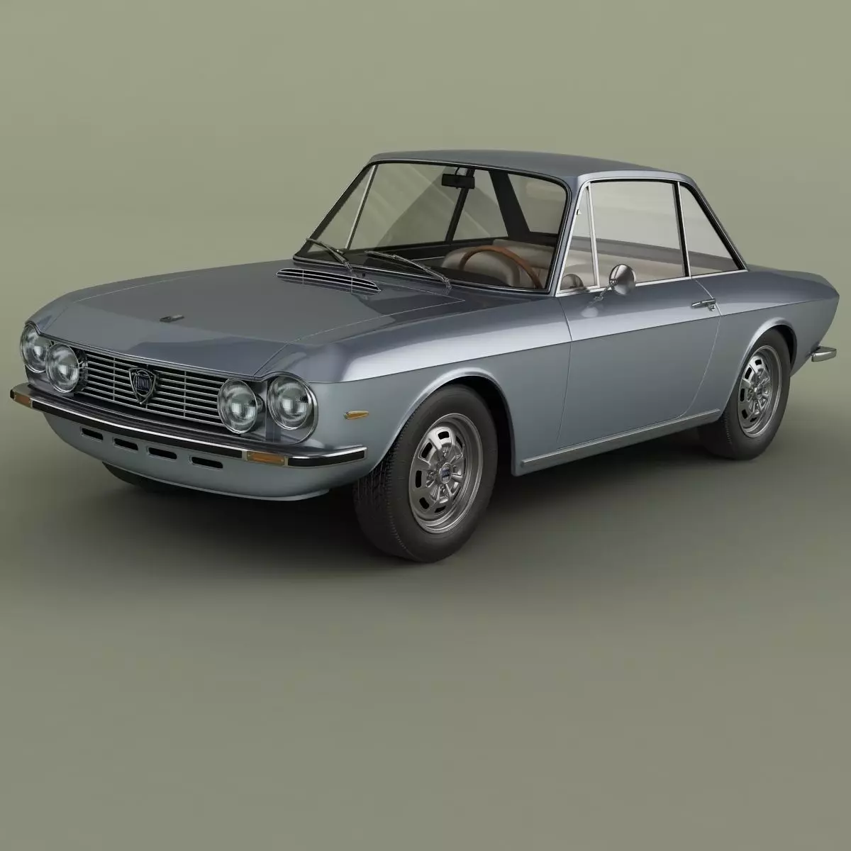 Lancia Fulvia Coupe series 2 3D model_0