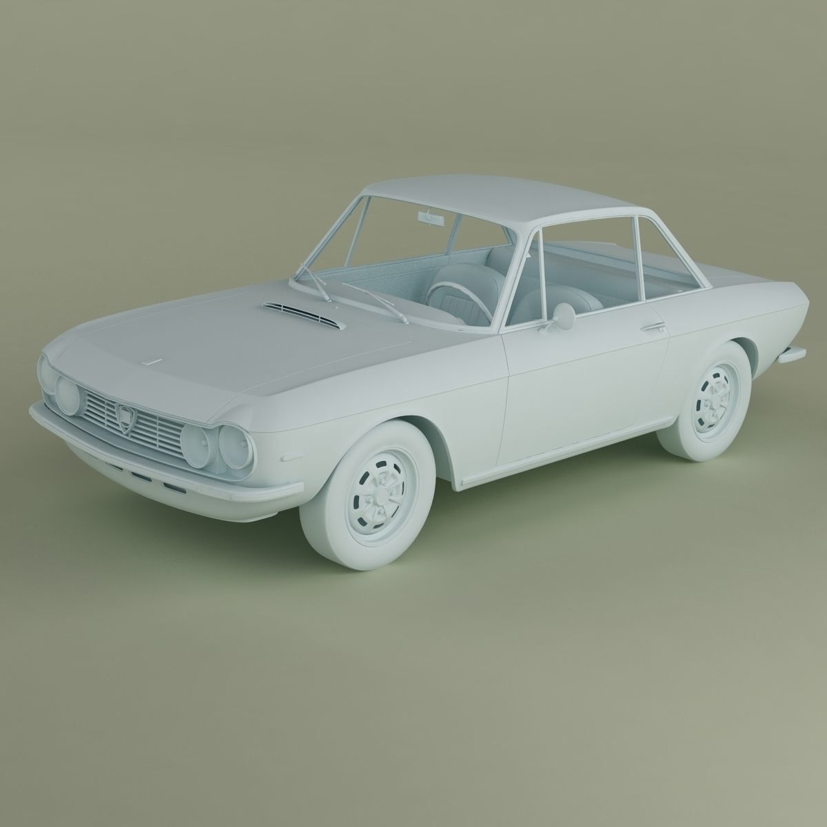 Lancia Fulvia Coupe series 2 3D model_10