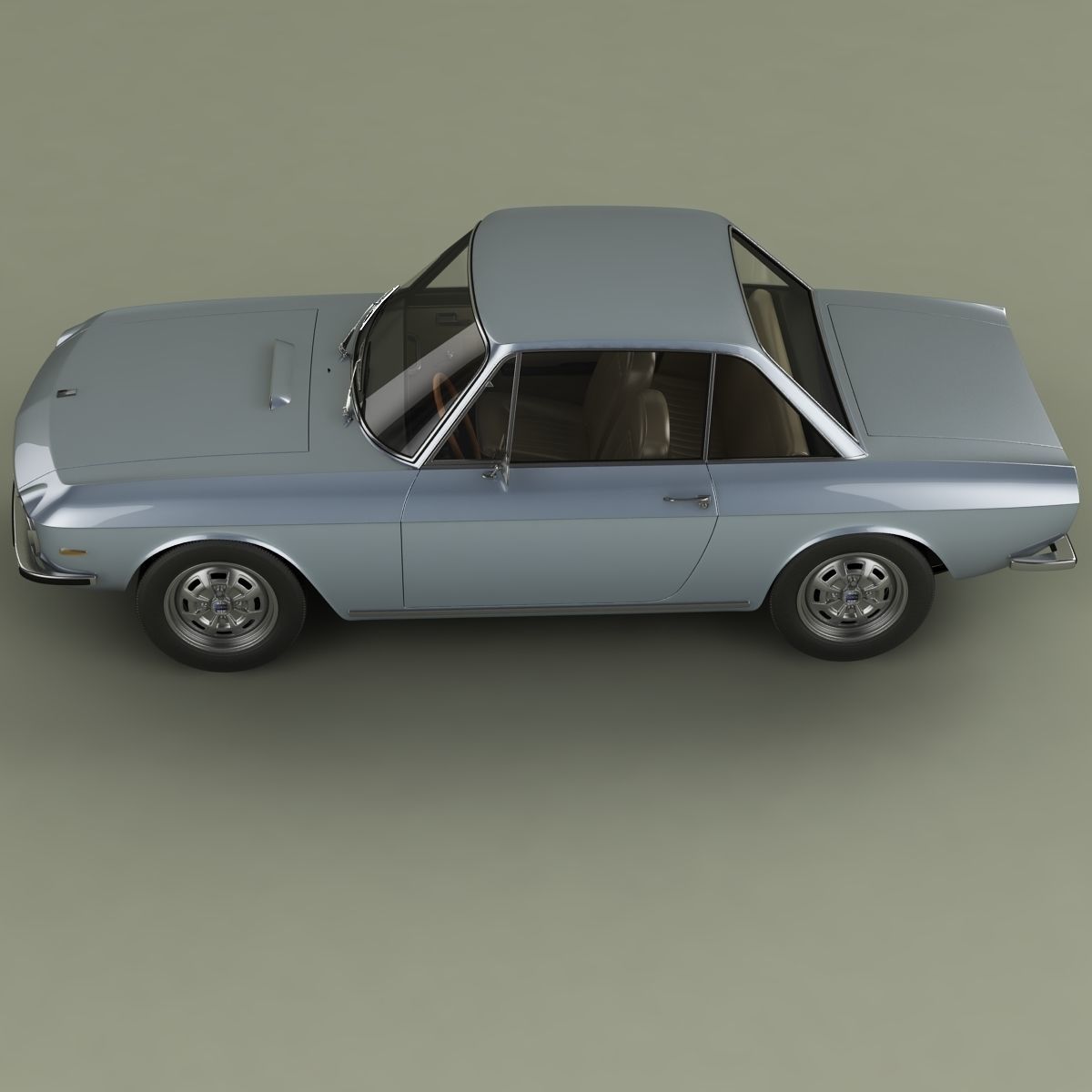 Lancia Fulvia Coupe series 2 3D model_6