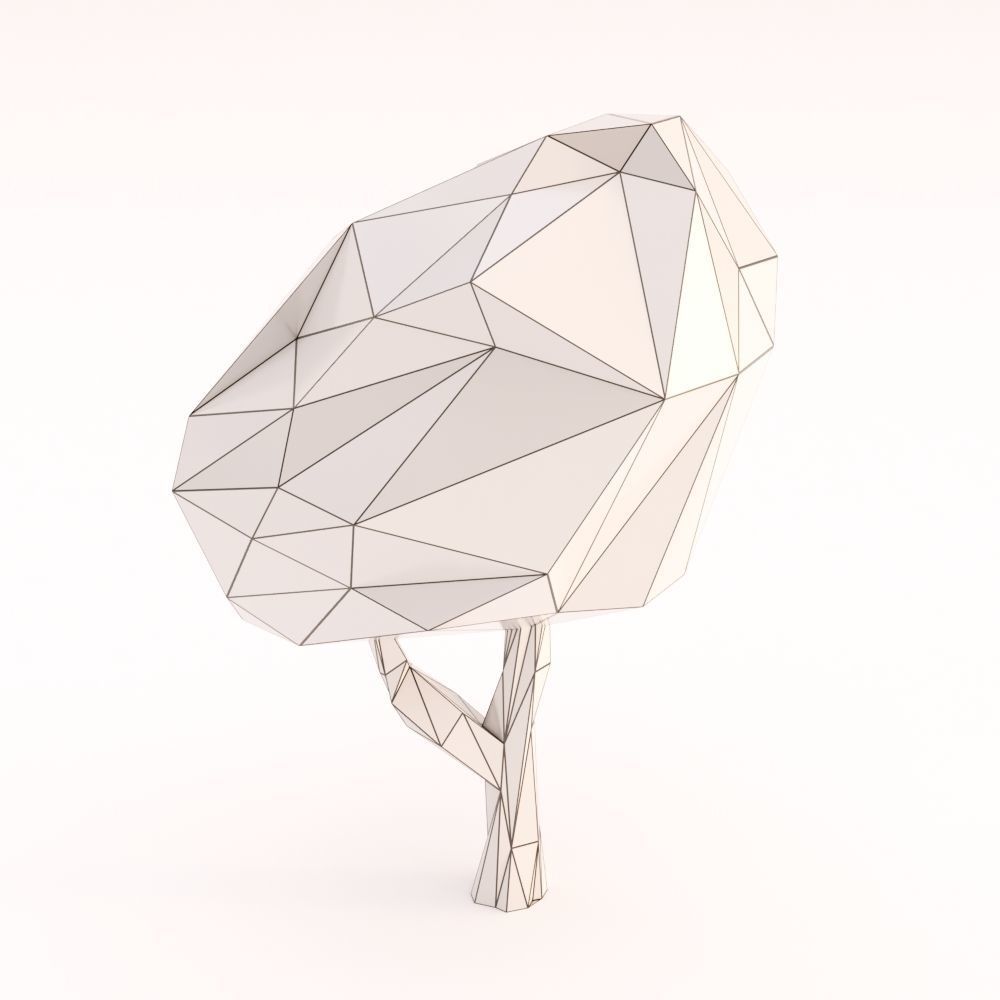 Low Poly Trees Set Low-poly 3D model_17