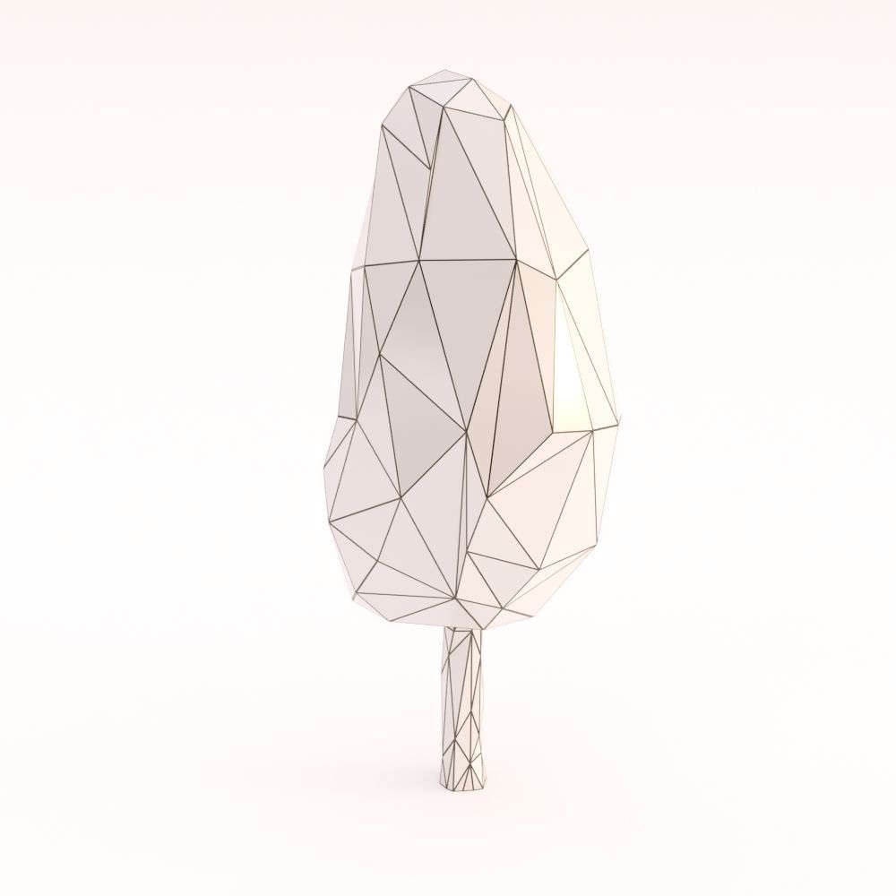 Low Poly Trees Set Low-poly 3D model_13