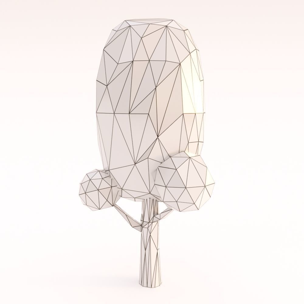 Low Poly Trees Set Low-poly 3D model_18