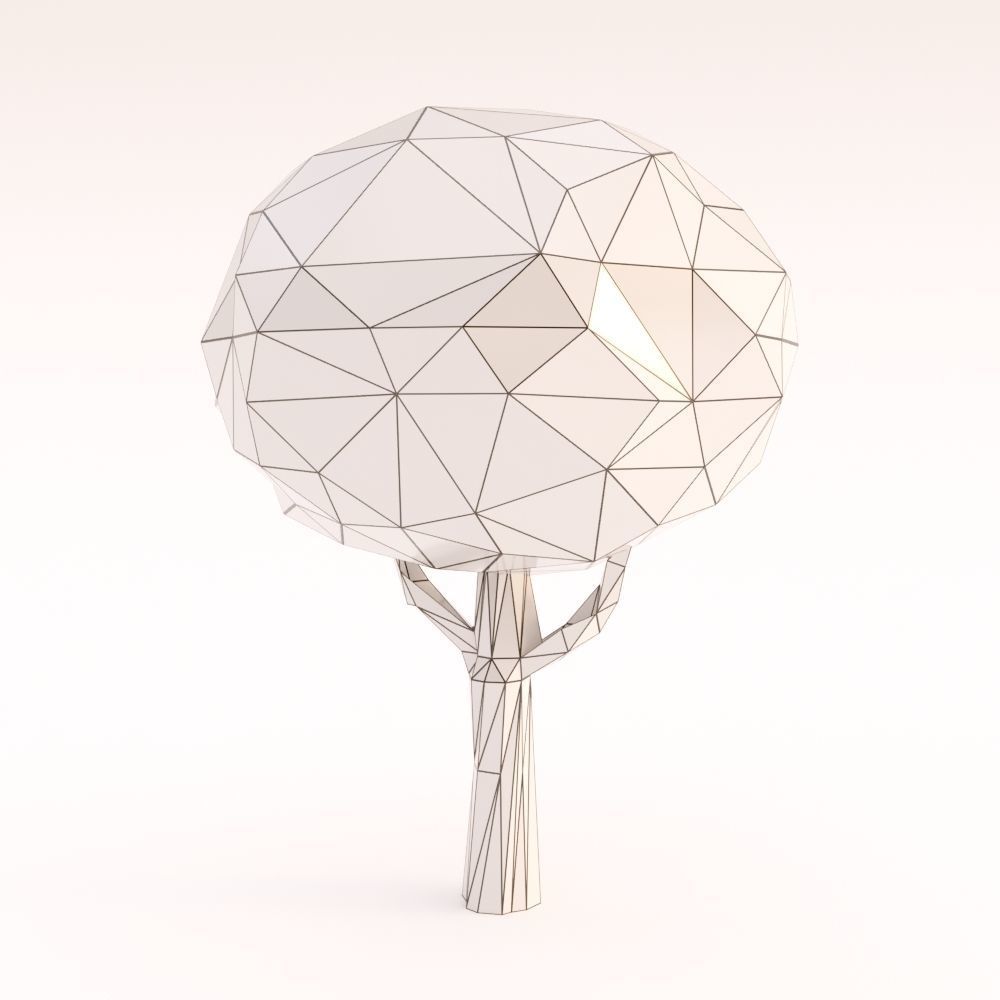 Low Poly Trees Set Low-poly 3D model_16