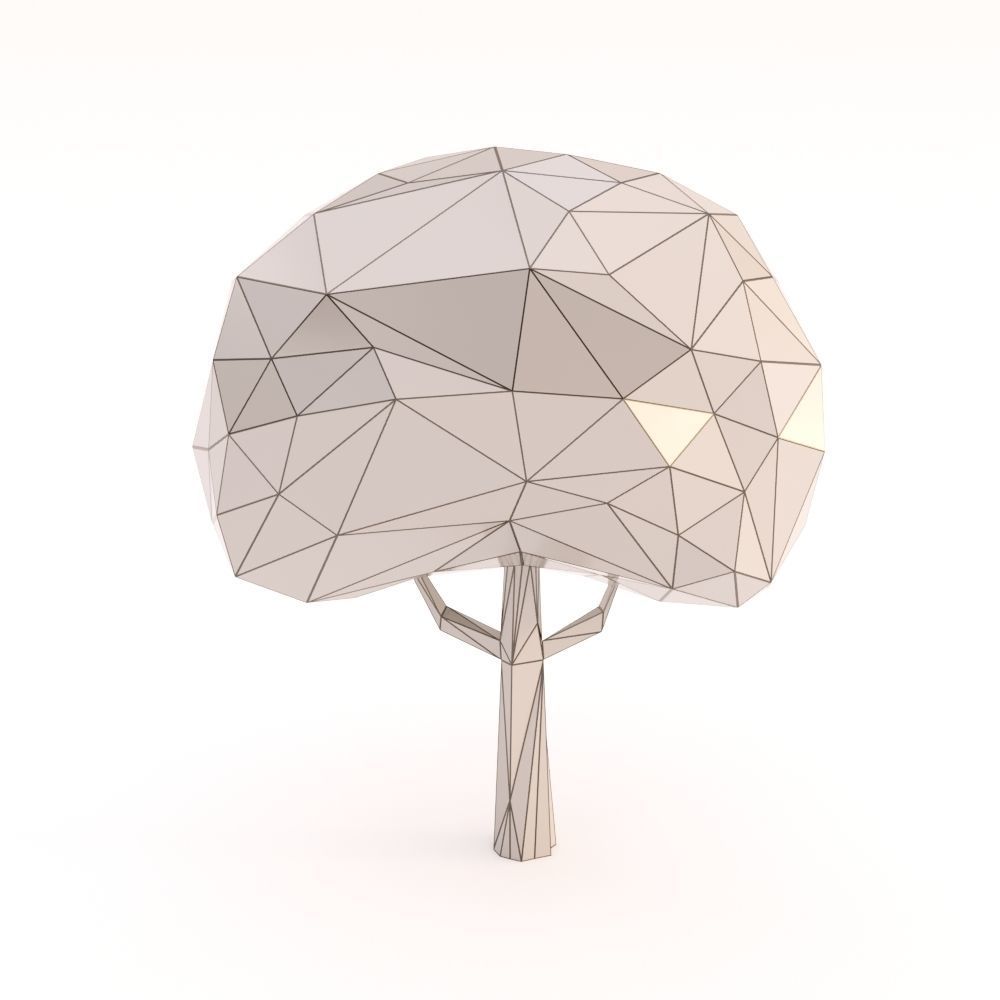 Low Poly Trees Set Low-poly 3D model_15
