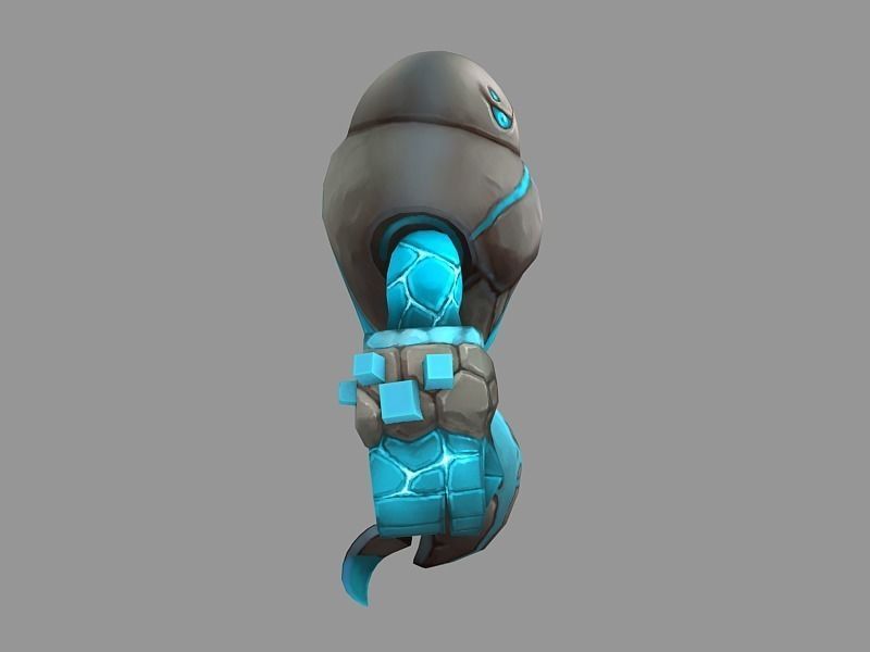 Elemental Monster Low-poly 3D model_0