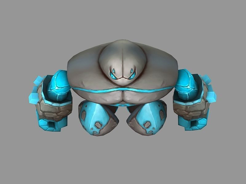 Elemental Monster Low-poly 3D model_7