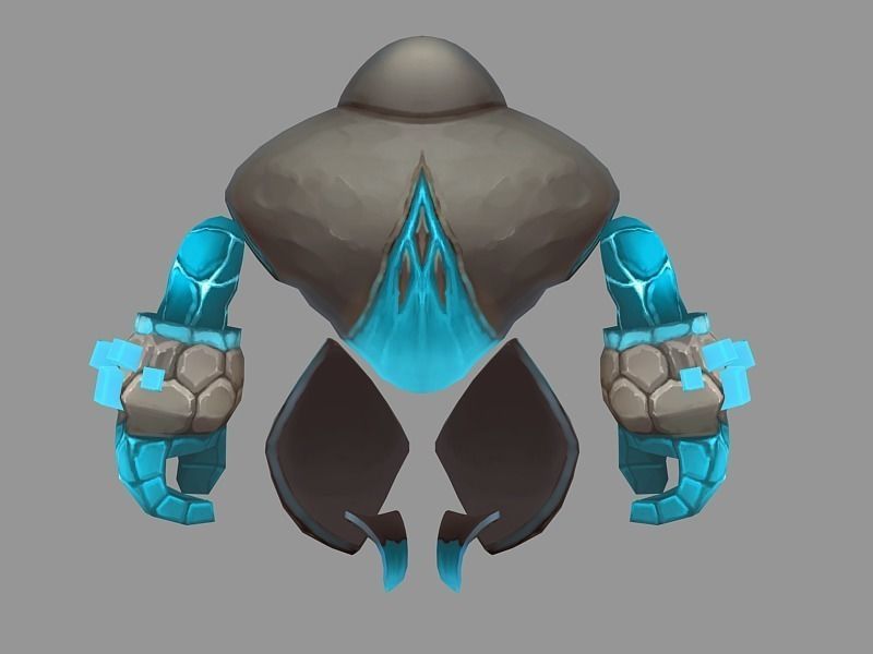 Elemental Monster Low-poly 3D model_4