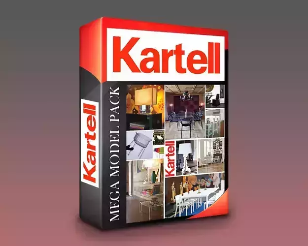 Kartell Models Mega Pack - 120 Models Low-poly 3D model