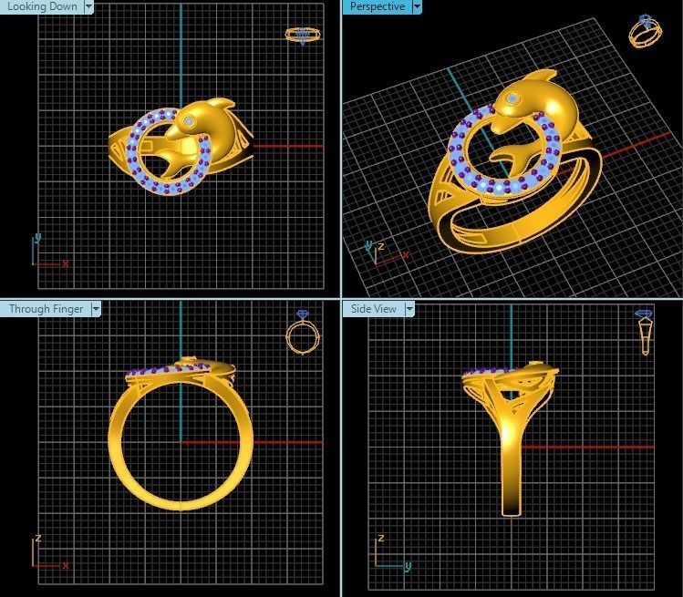 Ring T00467 3D print model_2
