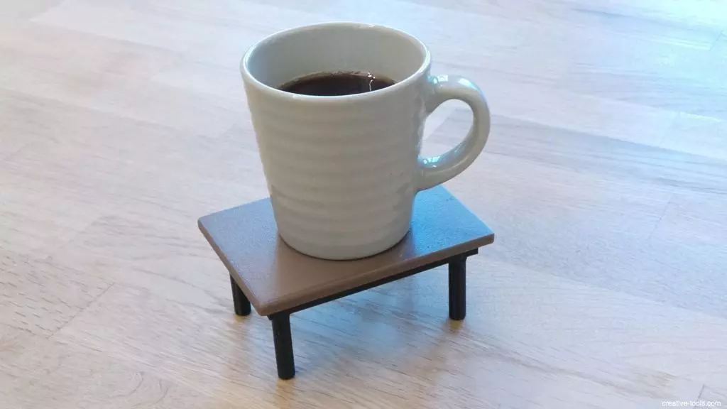 3D-printable coffee table coaster Free 3D print model