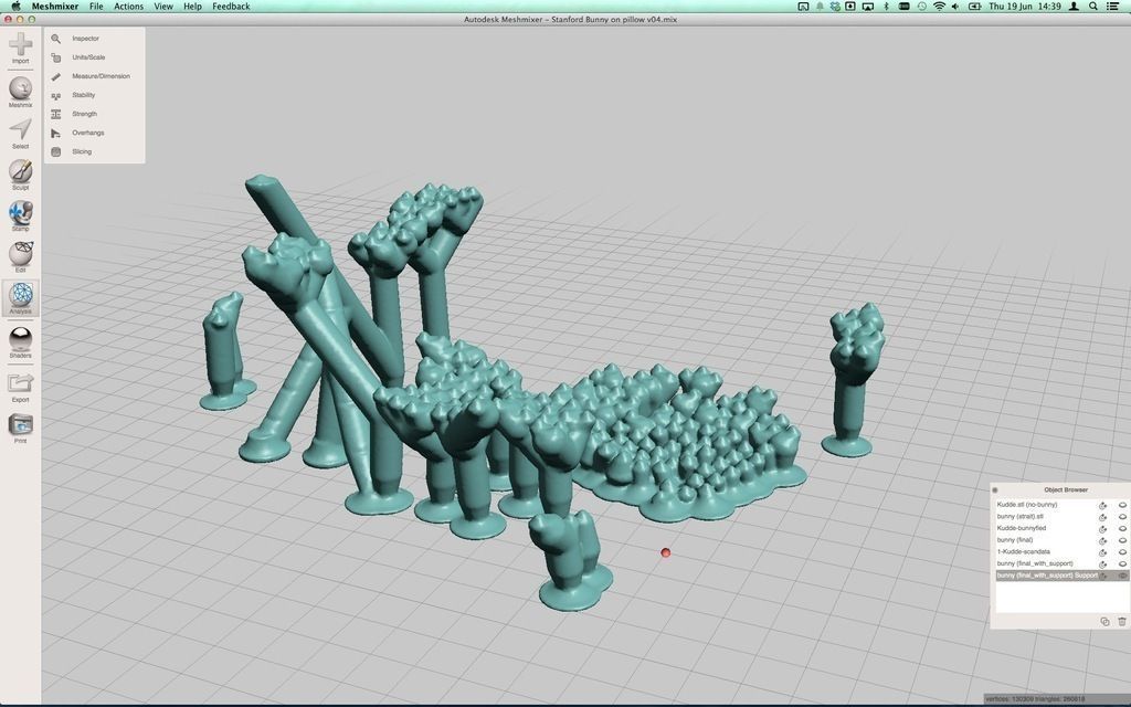 Stanford bunny resting on a pillow Free 3D print model_9