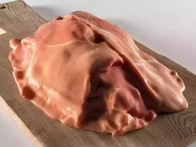 Meat 5 piece of on wooden table