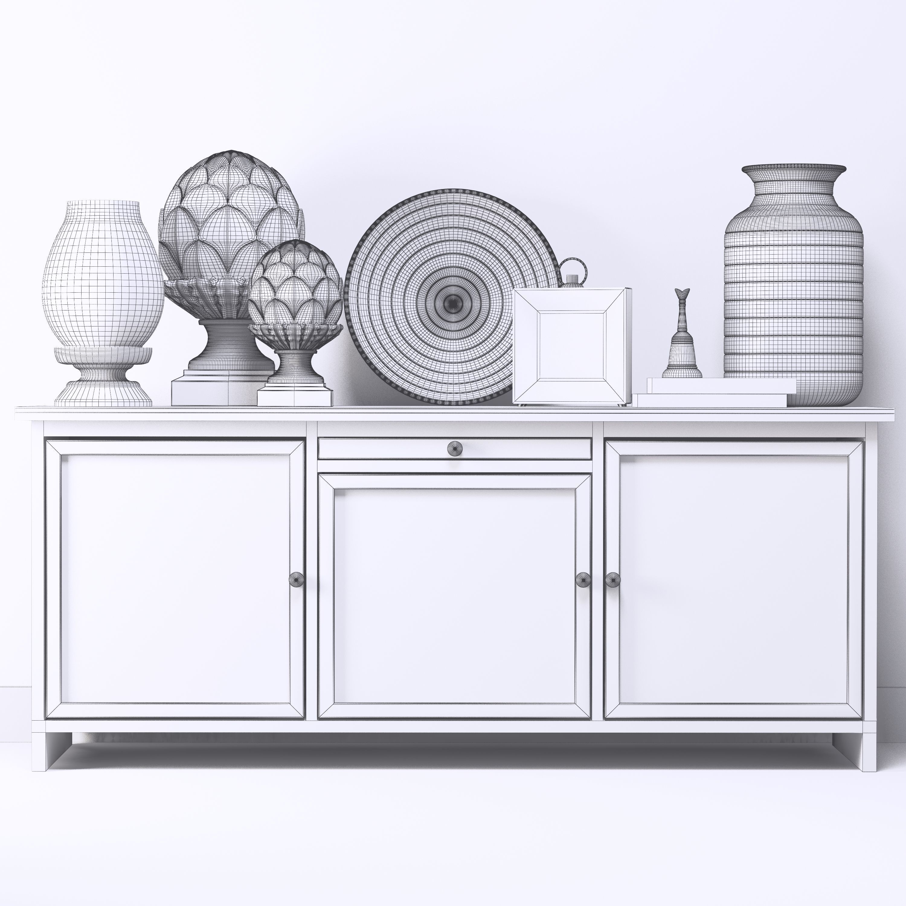 Chest of drawers 3D model_3