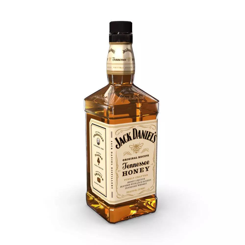 Jack Daniels Honey 70cl Bottle 3D model