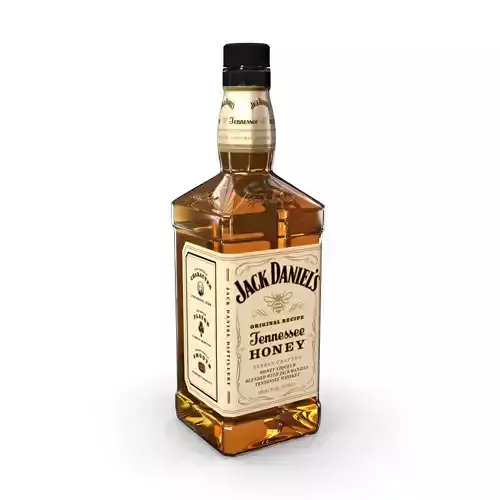 Jack Daniels Honey 70cl Bottle 3D model