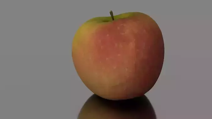 Apple with reflection