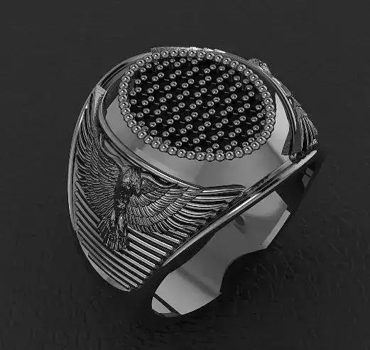 eagle man ring jewelry design