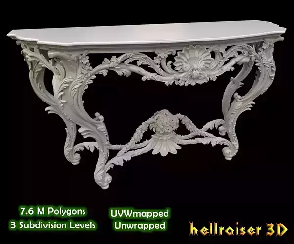 Vintage Gothic Marble Table