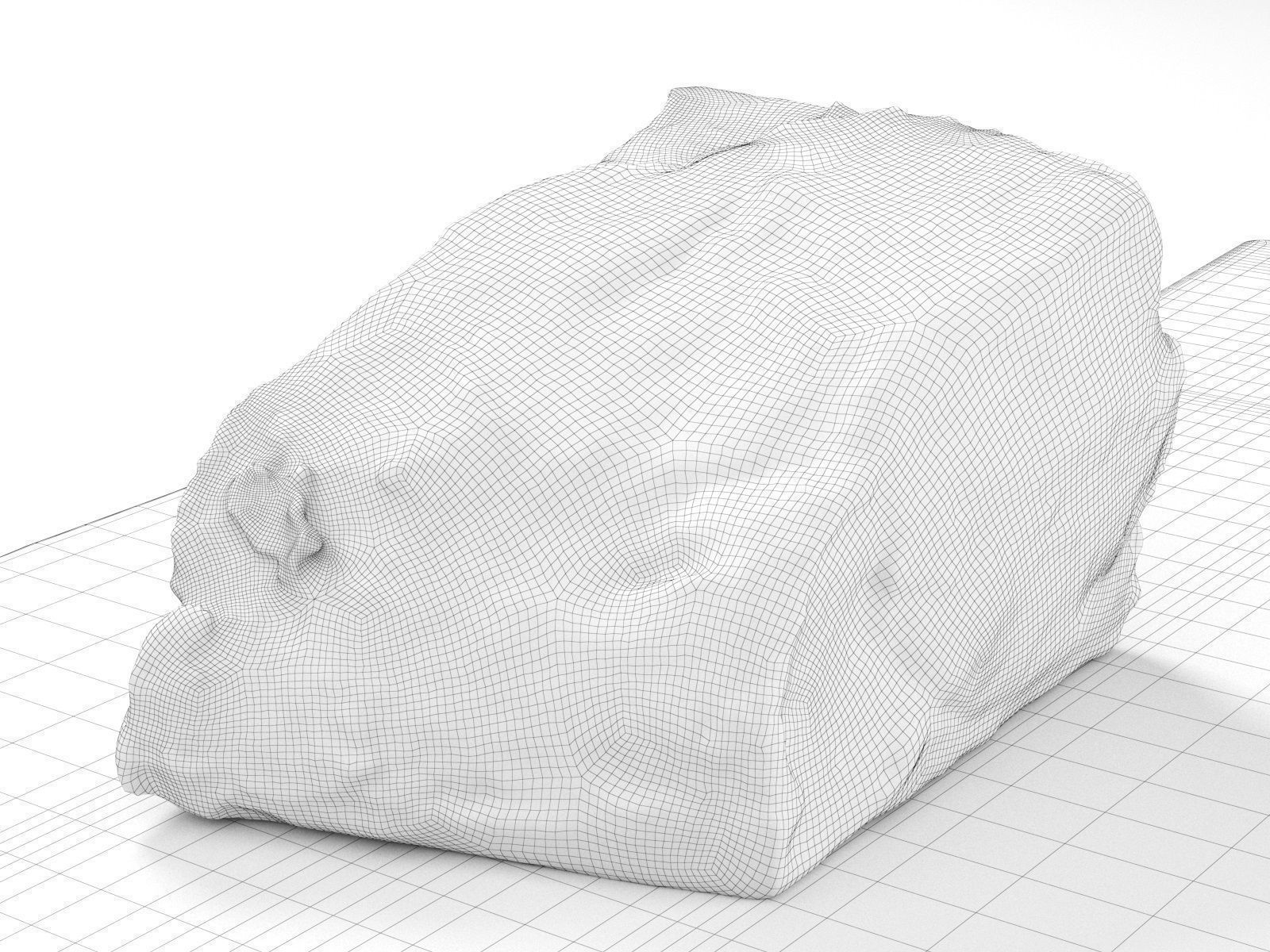 Meat Collection piece of on cutting board 3D model_40