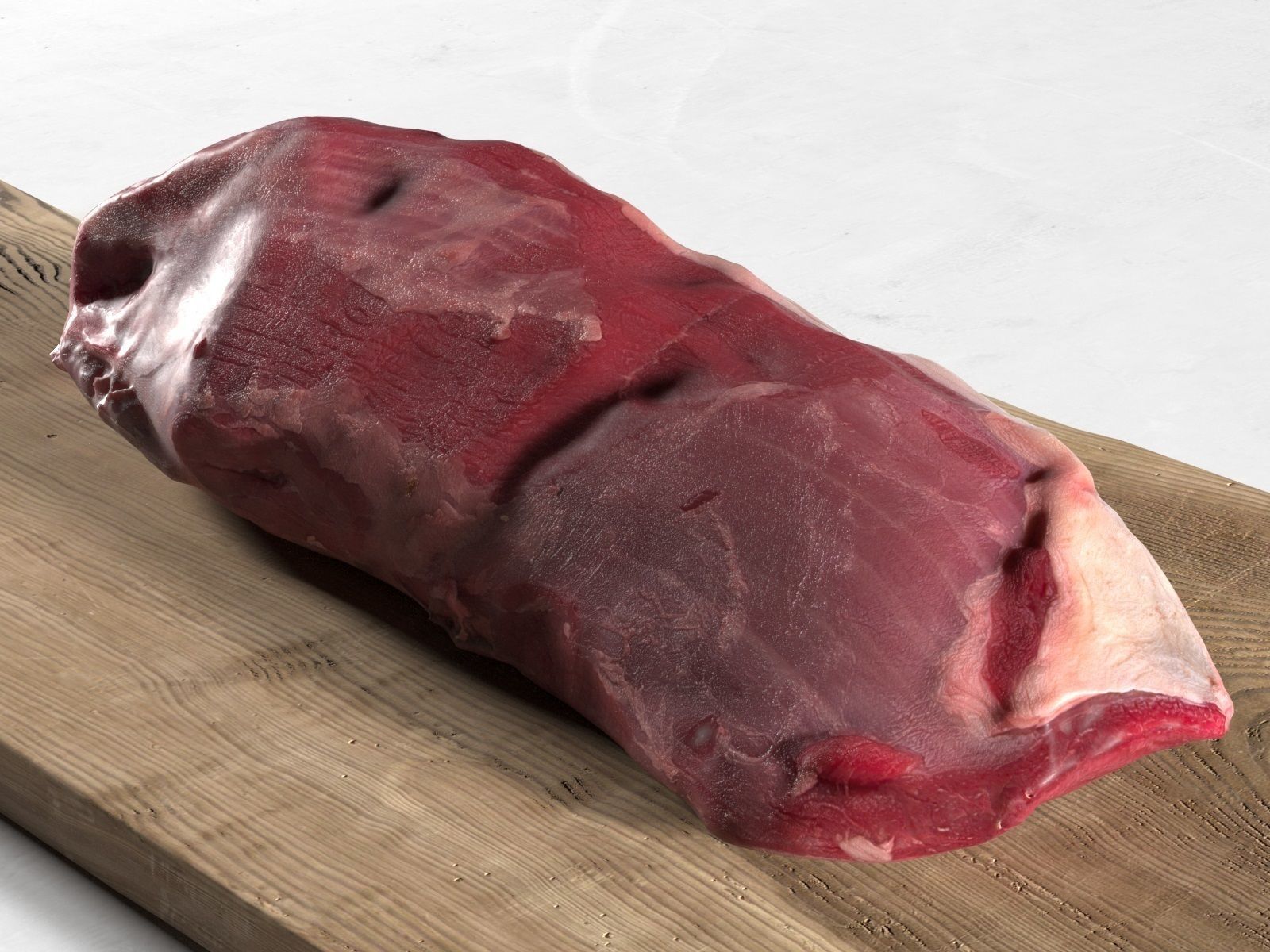 Meat Collection piece of on cutting board 3D model_33