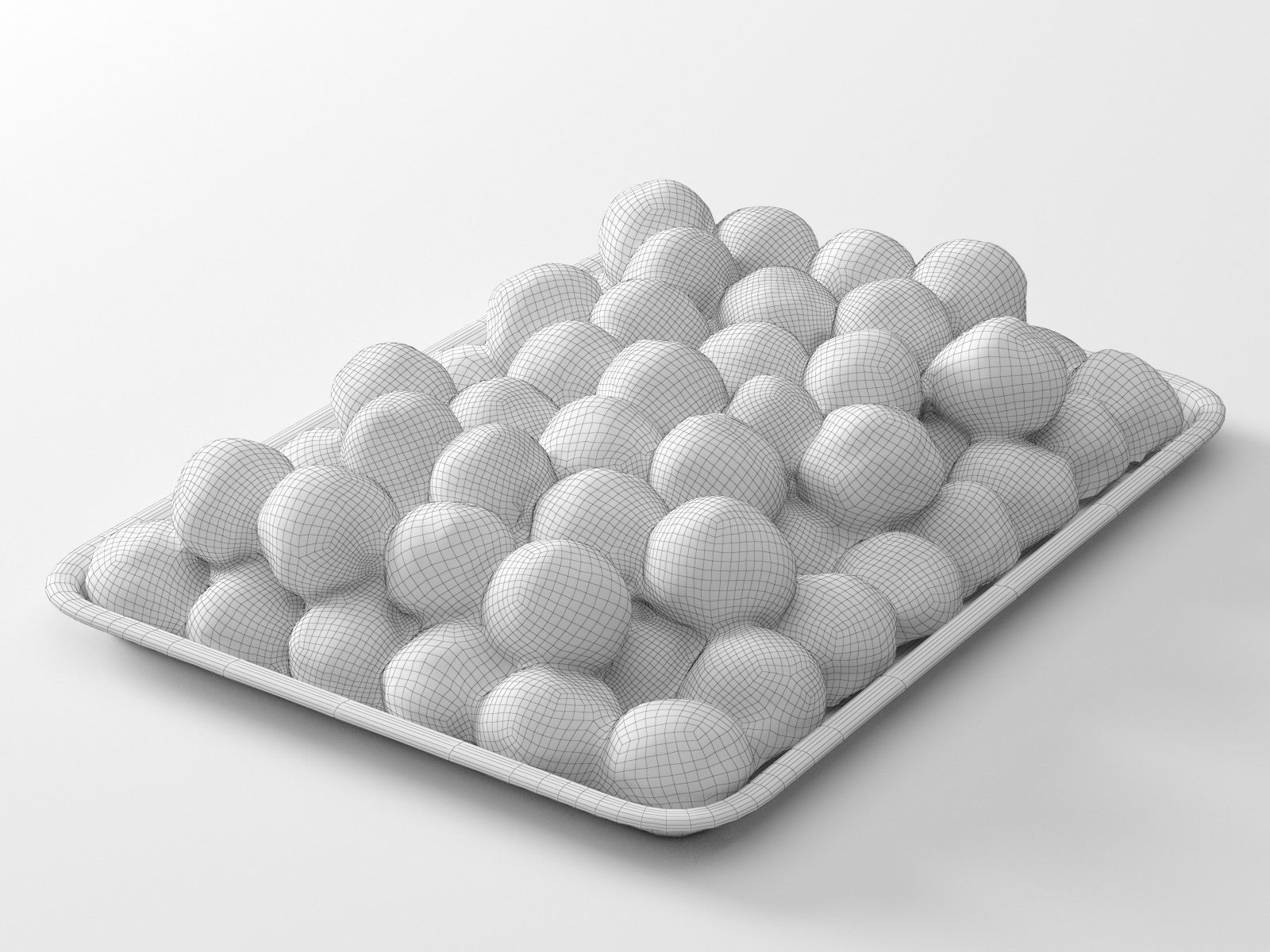 Meat Collection piece of on cutting board 3D model_50