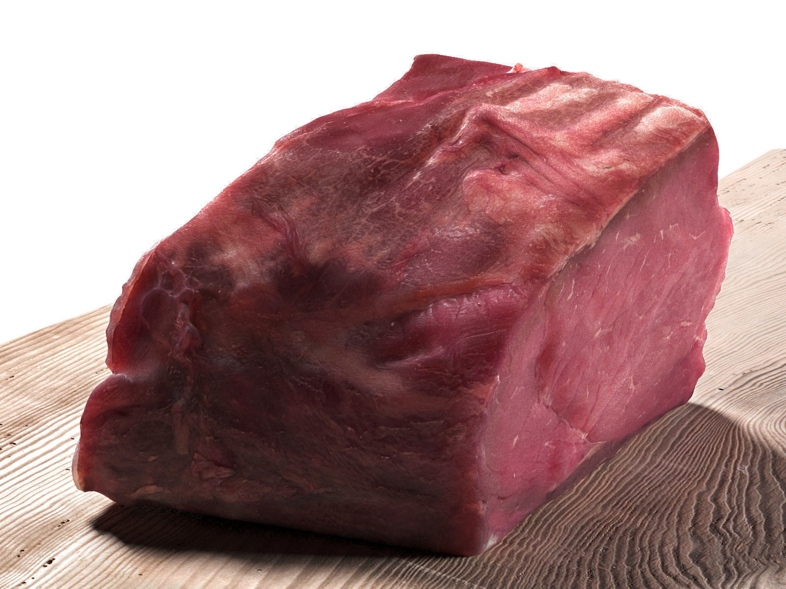 Meat Collection piece of on cutting board 3D model_39