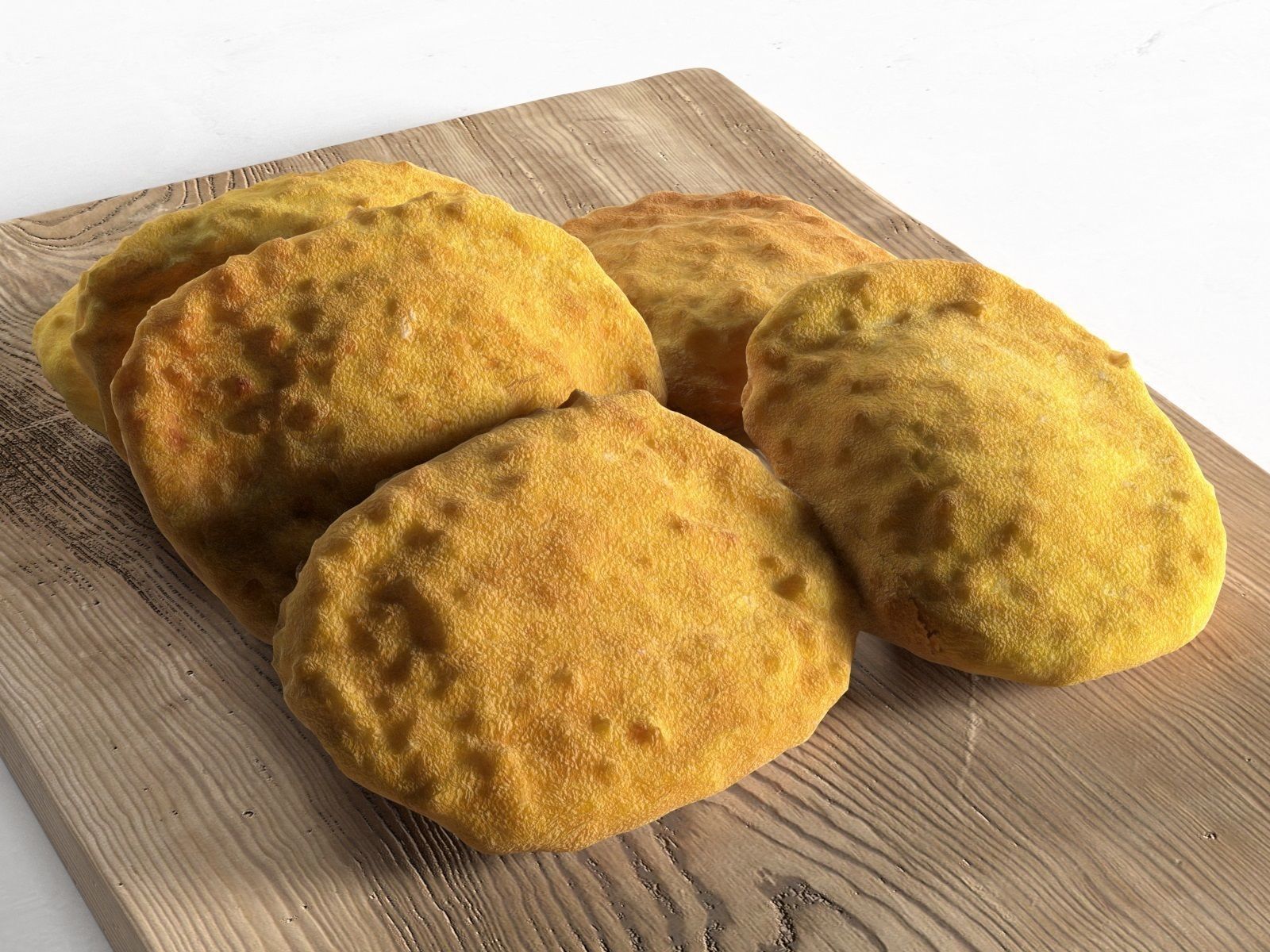 Meat Collection piece of on cutting board 3D model_43