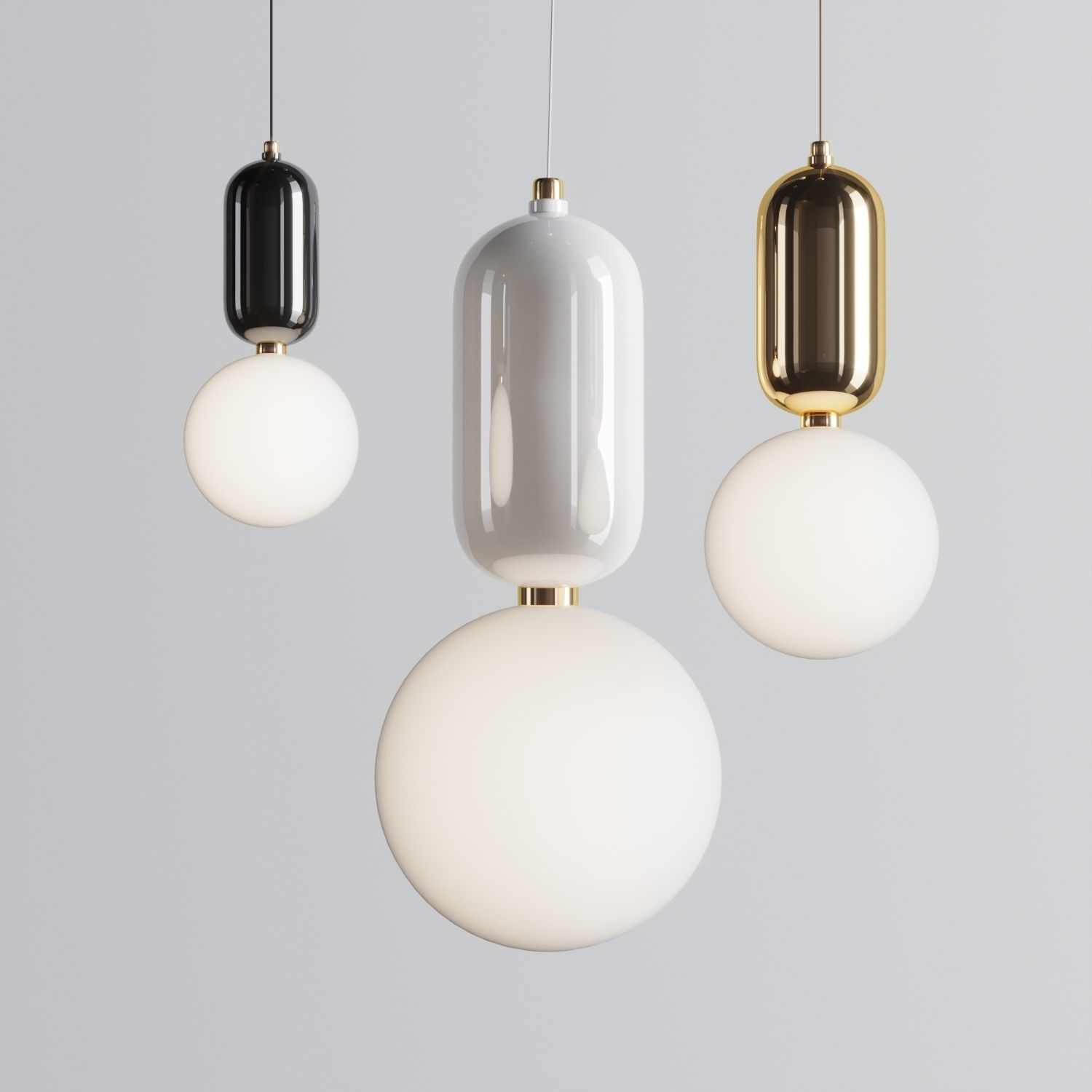 Parachilna Aballs T ME Suspension Lamp 3D model_1