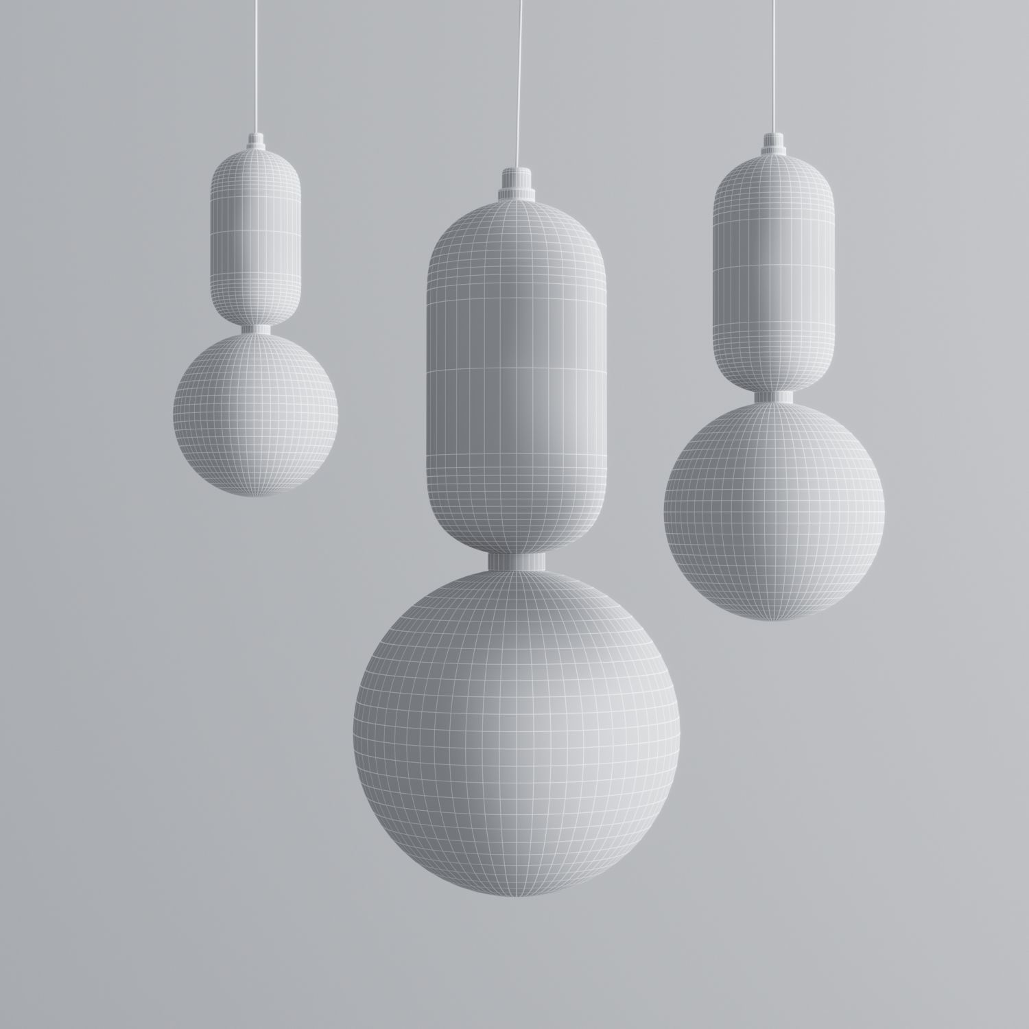 Parachilna Aballs T ME Suspension Lamp 3D model_3