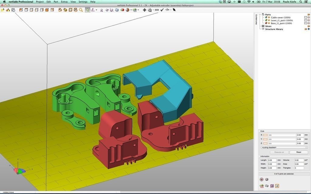 Adjustable Extruder Drive Block Upgrade for Replicator 2X Free 3D print model_3
